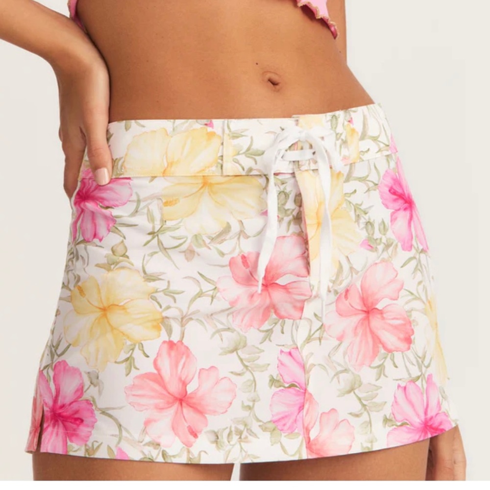 LoveShackFancy X Hurley Hibiscus Boardie Skirt